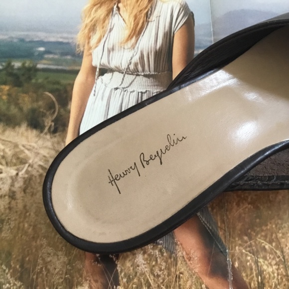 Henry Beguelin Brown Leather Embossed Flats: Women's 8.5; Box Included. - Picture 5 of 9